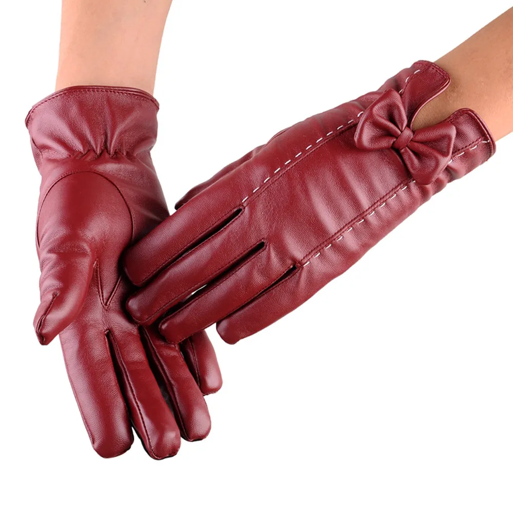 2020 осень зима новые женские кожаные водонепроницаемые перчатки для вождения на