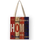 AKB01111 винтажный дизайн под дерево, Женская Повседневная сумка через плечо с надписью для дома