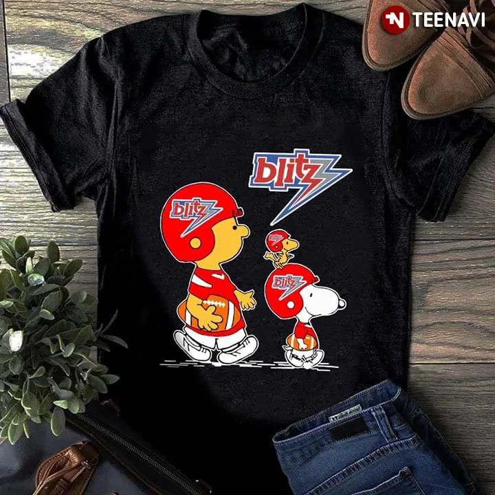 Футболка Peanuts Charlie коричневый и снупи Chicago Blitz | Мужская одежда