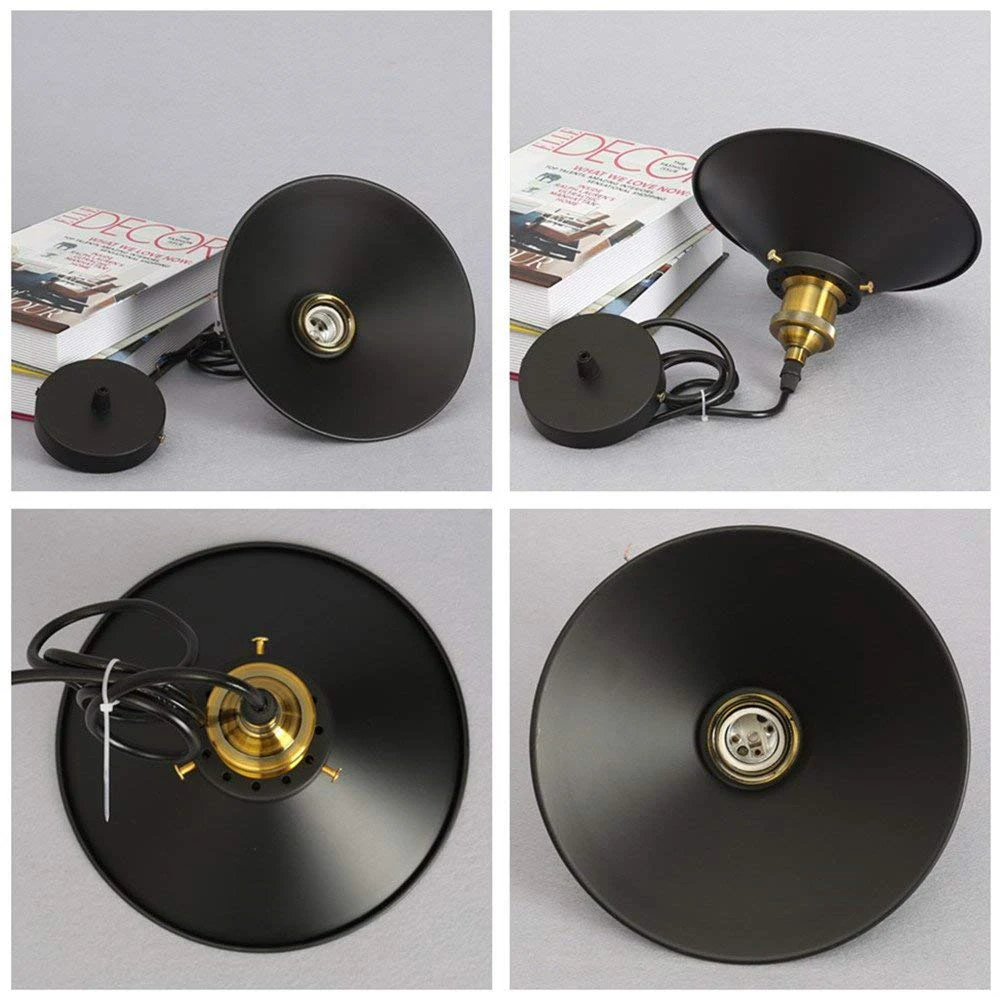 Vintage Industrial estilo colgante de luz de lámpara de E27 Base de la bombilla 200V Loft comedor de isla de cocina iluminación