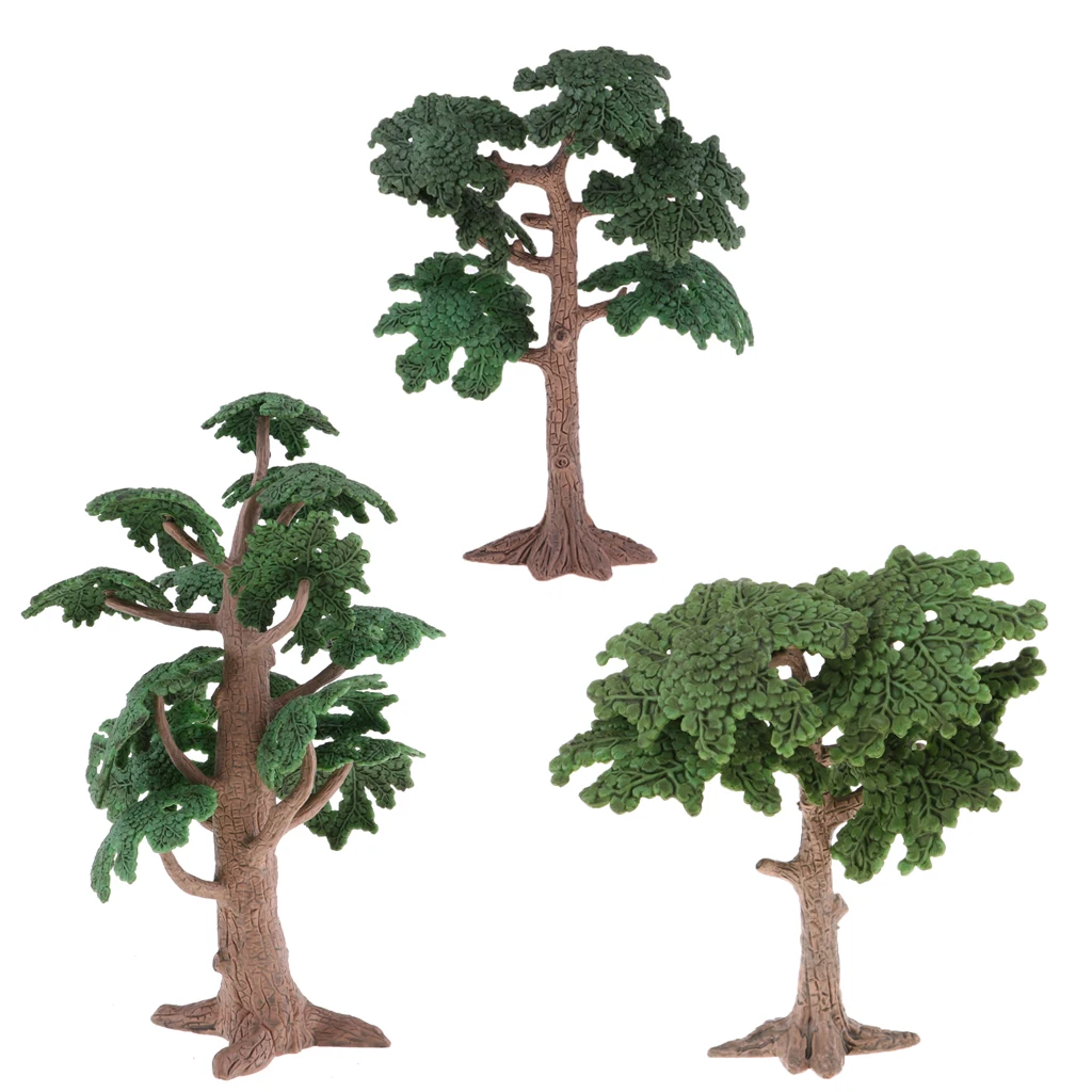 Paisaje de &aacute;rboles modelo paisaje verde Diorama microadornos para paisajismo-2