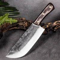 7cr17 kitchen knife handmade hunting knife cooking knife professional chef knife fordged butcher knife pakkawood handle