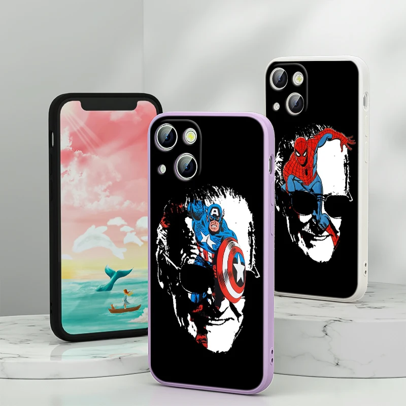 

Marvel Avengers Hero For Apple iPhone 13 12 Mini 11 Pro XS MAX XR X 8 7 6 SE Plus Liquid Silicone Soft Cover Phone Case