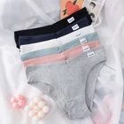 Хлопковые женские трусы, сексуальное нижнее белье с v-образным вырезом, Новые однотонные женские трусы в полоску, сексуальное нижнее белье