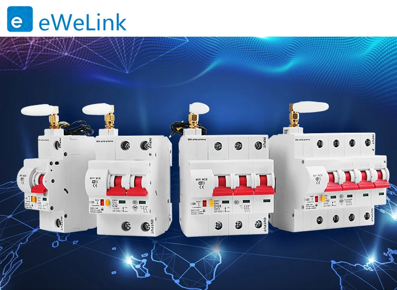 Remote Control WiFi Circuit Breaker 100A 1P-4P Overload Short Protection Voice Via Alexa and Google Home Timer | Электроника