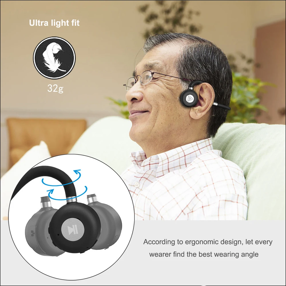 Беспроводные Bluetooth-наушники с костной проводимостью слуховые аппараты