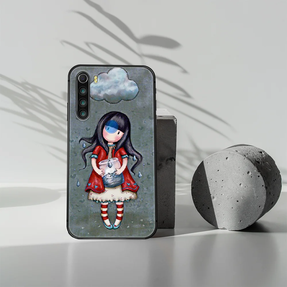 

Santoro Gorjuss Phone Case Cover Hull For XIAOMI Redmi 7 7a 8 8a 9 9a NOTE 6 7 8 8t 9 9s Pro Max 4X black Shell Fashion Funda 3D