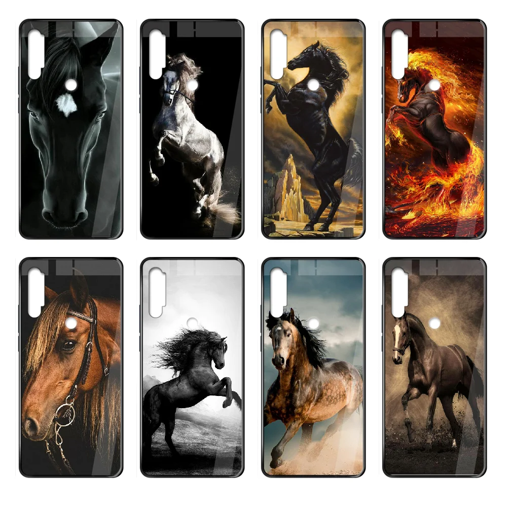 Чехол для телефона с изображением животного лошади Корпус Корпуса Xiaomi Redmi Note S2 4 5 6