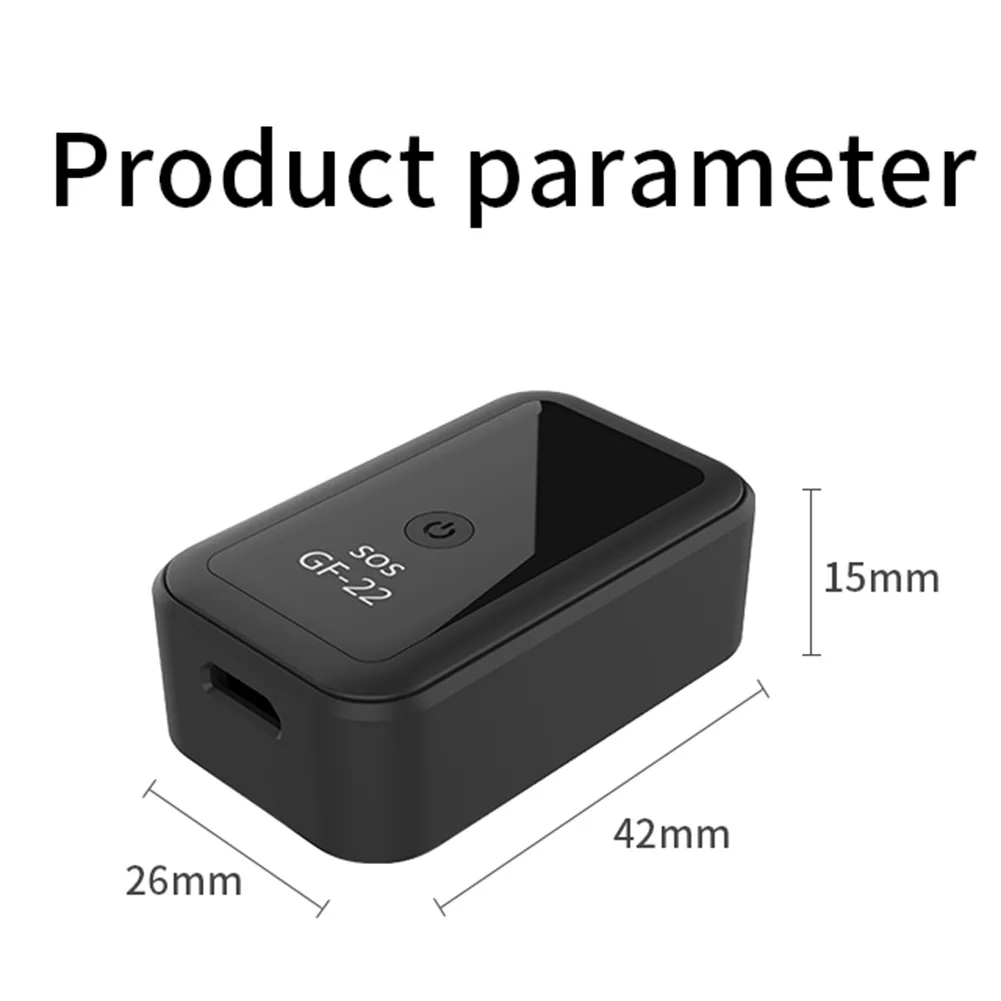 

GF22 Mini GPS Tracker MagneticCar Motorcycle Locator Built-in Battery GSM GPRS Real Time Tracking Device for Children Safty Tool