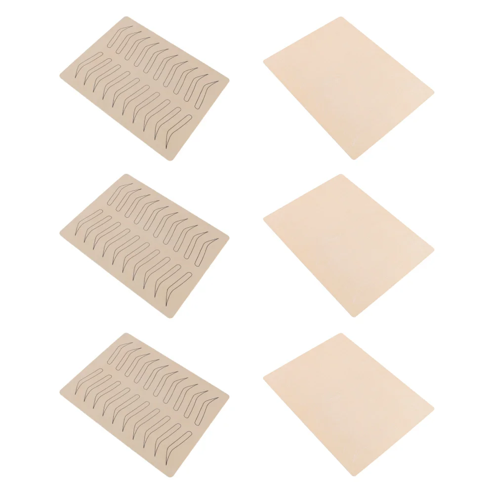 

6Pcs Microblading Tattooing Practice Skin Sheet Ink Needed Skin