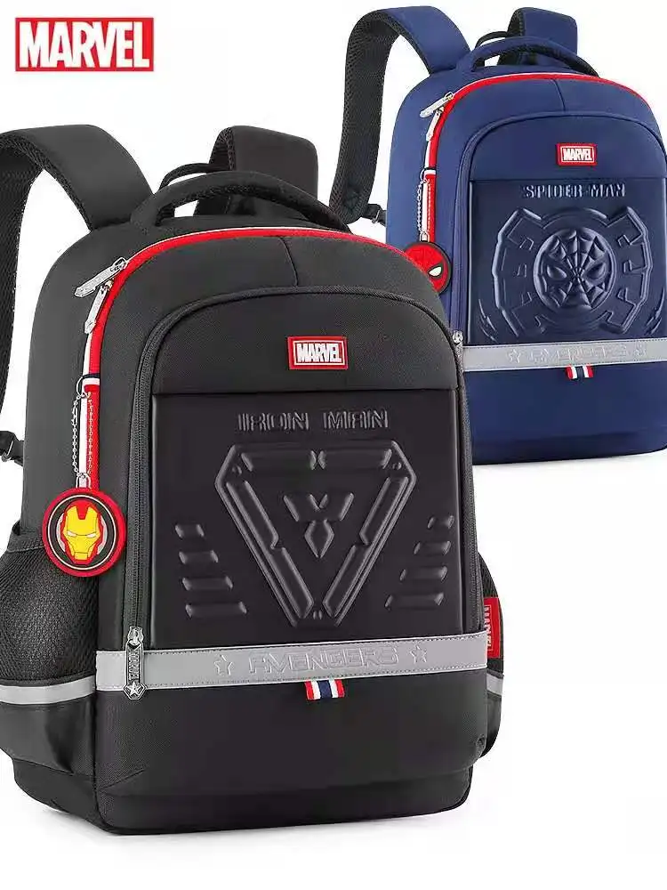 Disney-mochilas escolares de Marvel para niños, Mochila de Los Vengadores para estudiantes...