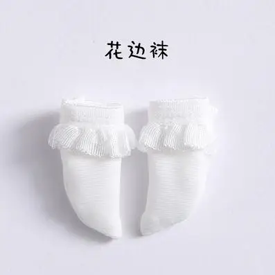 style1 white 1 пара мини милые кукольные носки с бантиком для OB11 1/12BJD, holala, Obitsu 11 кукольные короткие носки для кукольной обуви аксессуары для носков - Цвет: style1 white