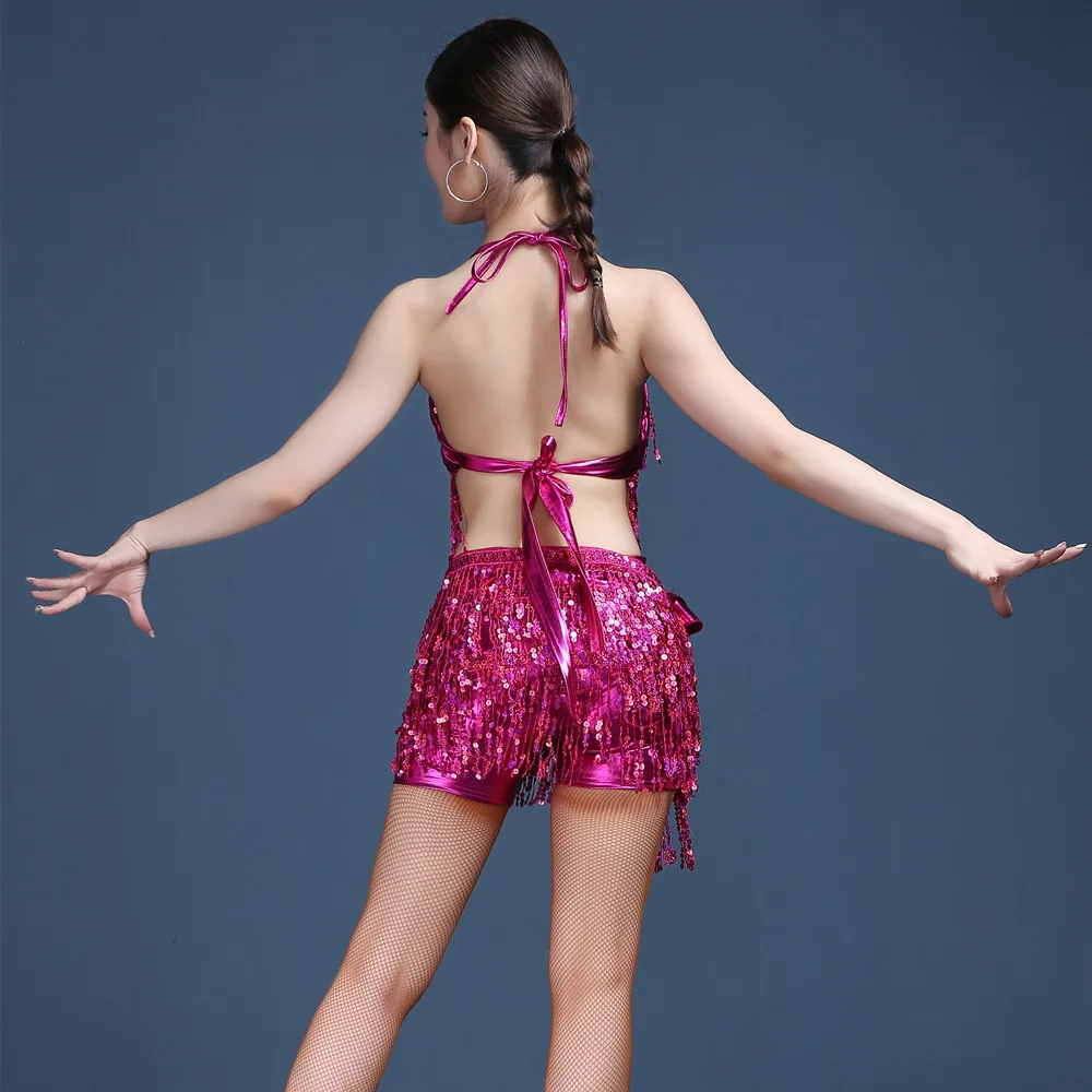 Платье для танца живота топ пояс леггинсы женщин костюмы латинских танцев одежда