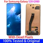 Оригинальный ЖК-дисплей для SAMSUNG Galaxy S20 G980 G980F G980FD с точечной рамкой дисплей + сенсорный экран дигитайзер в сборе Замена