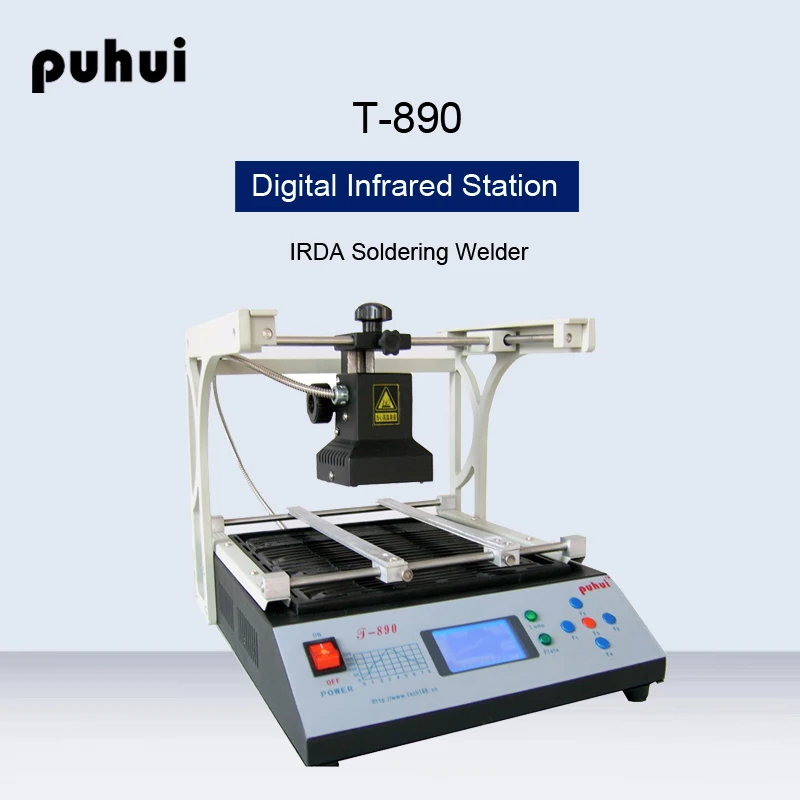 Puhui T-890 паяльная станция BGA цифровая инфракрасная станция IRDA паяльная сварочная станция BGA/IRDA/IFR/SMD/SMT ремонтная паяльная станция