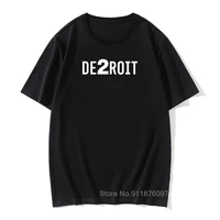 detroit de2roit become human fitnesst tshirt black clothes cotton comfortable print t shirt for men fathers day best tees tees