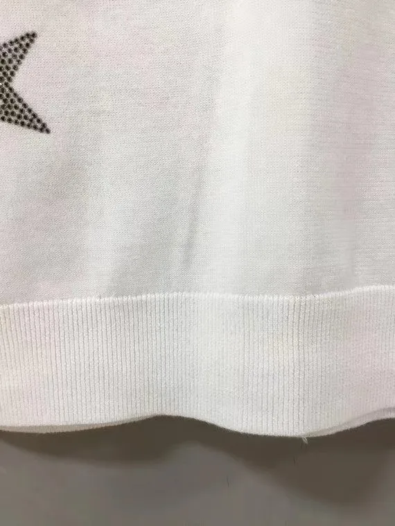 

2021 Summer New Star Diamond-studded Off-shoulder Knitted Cardigan