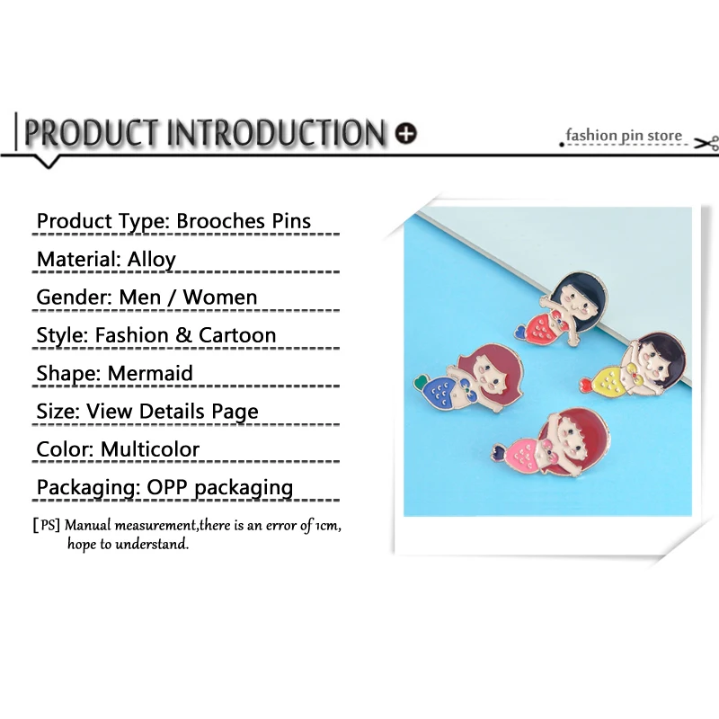 Эмалированная Брошь для женщин милый мультяшный разноцветный значок на булавке