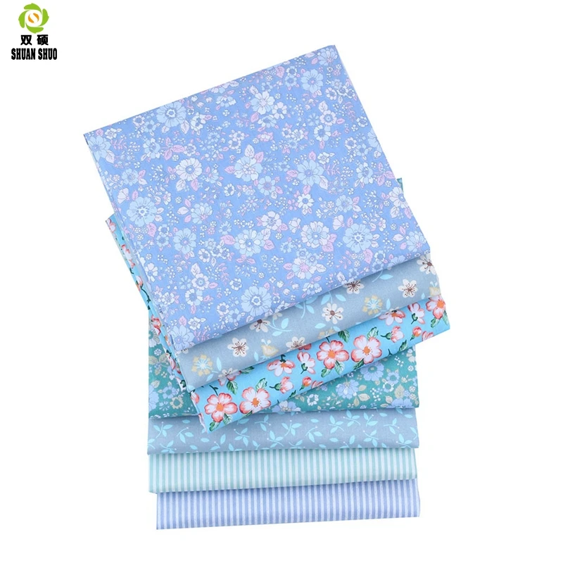 Хлопковая ткань Shuangshuo Flora & stripeTissus в стиле пэчворк четверть толстых пучков для