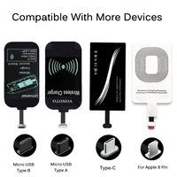micro usb type c universal fast wireless charger adapter for samsung huawei for iphone for android qi wireless charging receiver