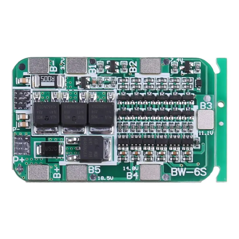 2021 Новый 6S 15A 24V PCB плата защиты BMS для 6 шт 18650 литий ионная литиевая Батарея
