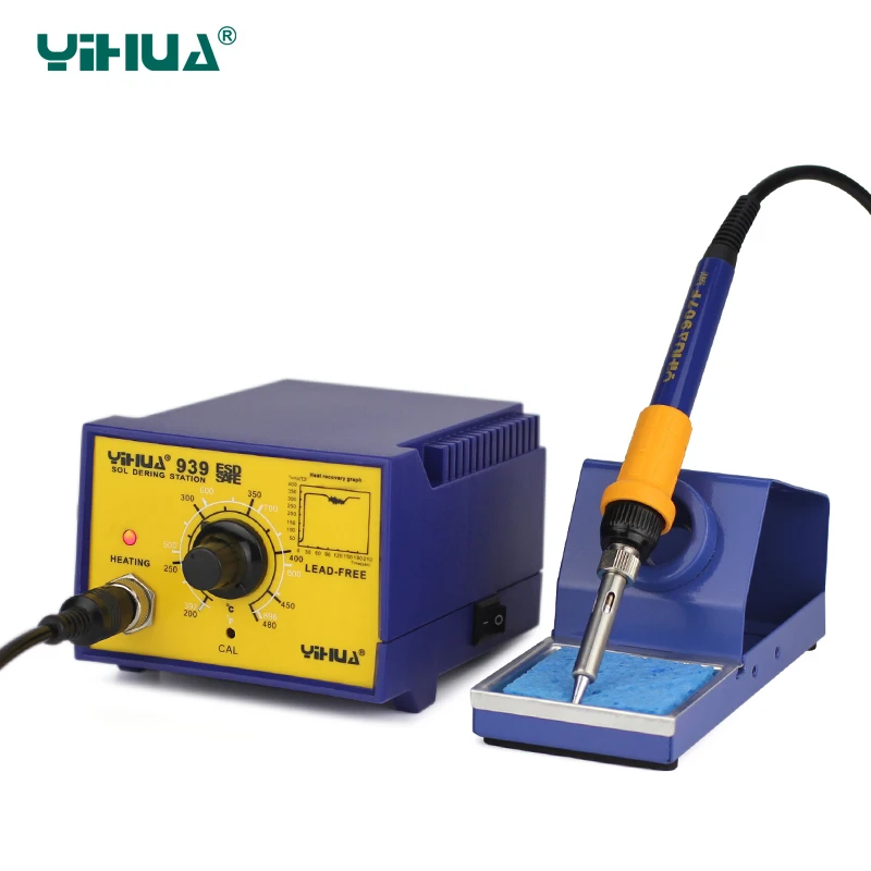Паяльная станция SMD YIHUA 939 PCB большой мощности для ремонта бесплатная доставка |