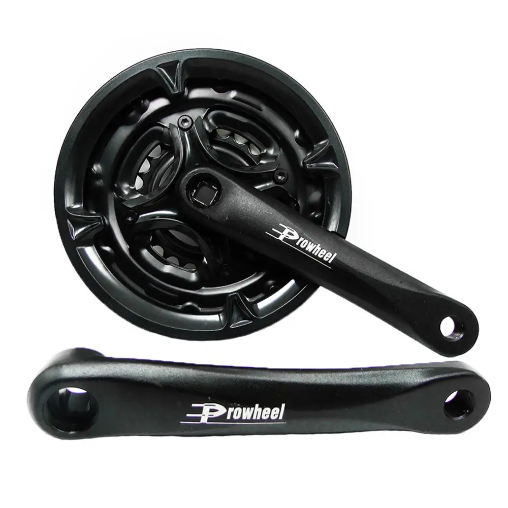 Велосипедная шатуна PROWHEEL 24-34-42T 170 мм полые зубья 7/8/9 скоростей из алюминиевого