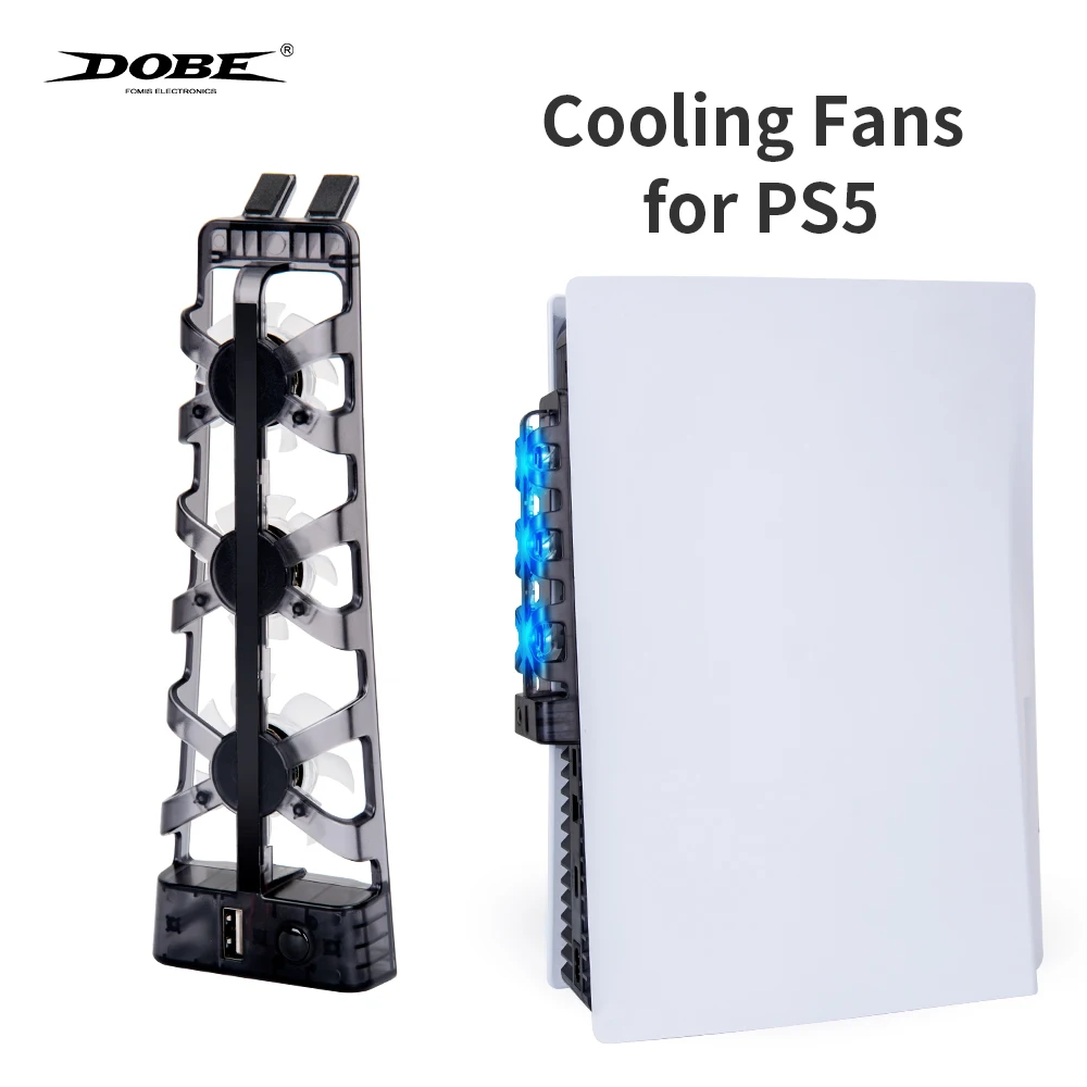 

DOBE PS5 Cooling Fan For PS5 Console Cooler Fans with LED Indicator for Sony Playstation 5 Console Cooling Cooler