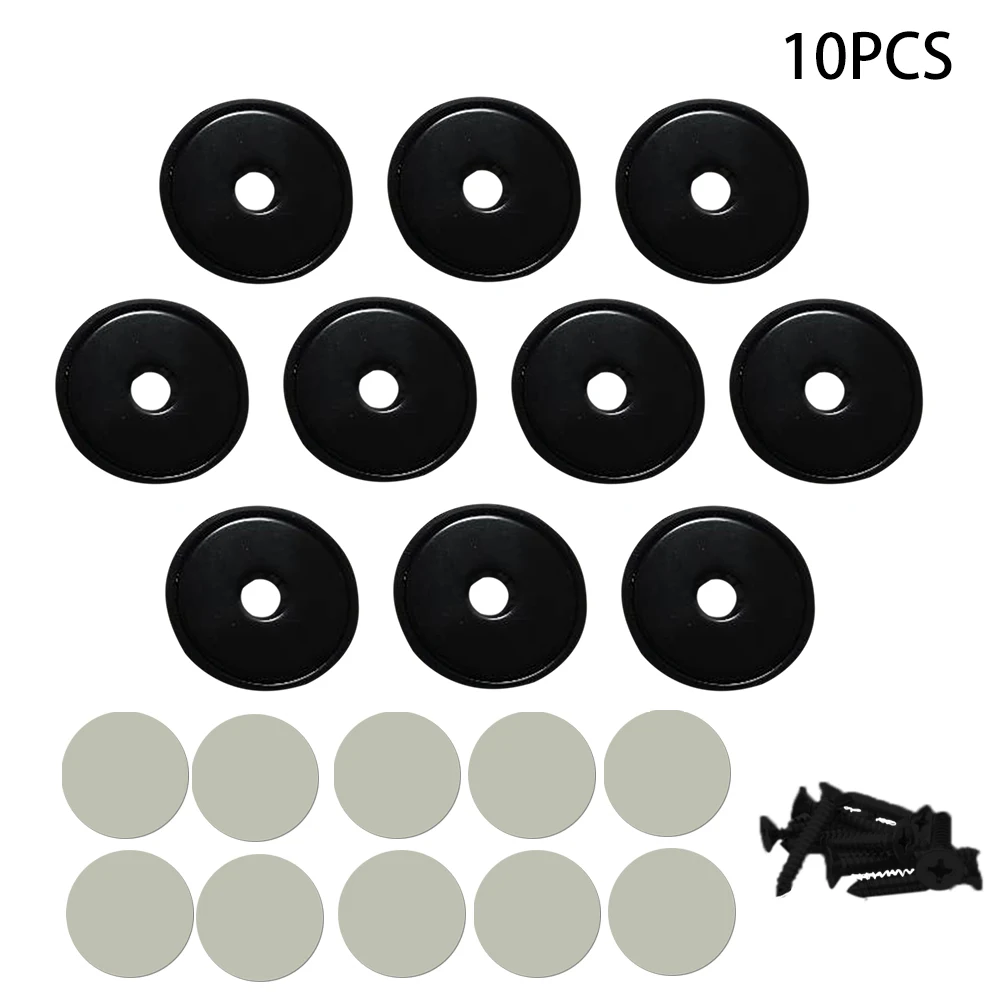 

10pcs Multifunctional With Iron Capsule Waterproof Screws Fixed Door Washers Durable For Pot Round Magnet Kitchen Space Saving