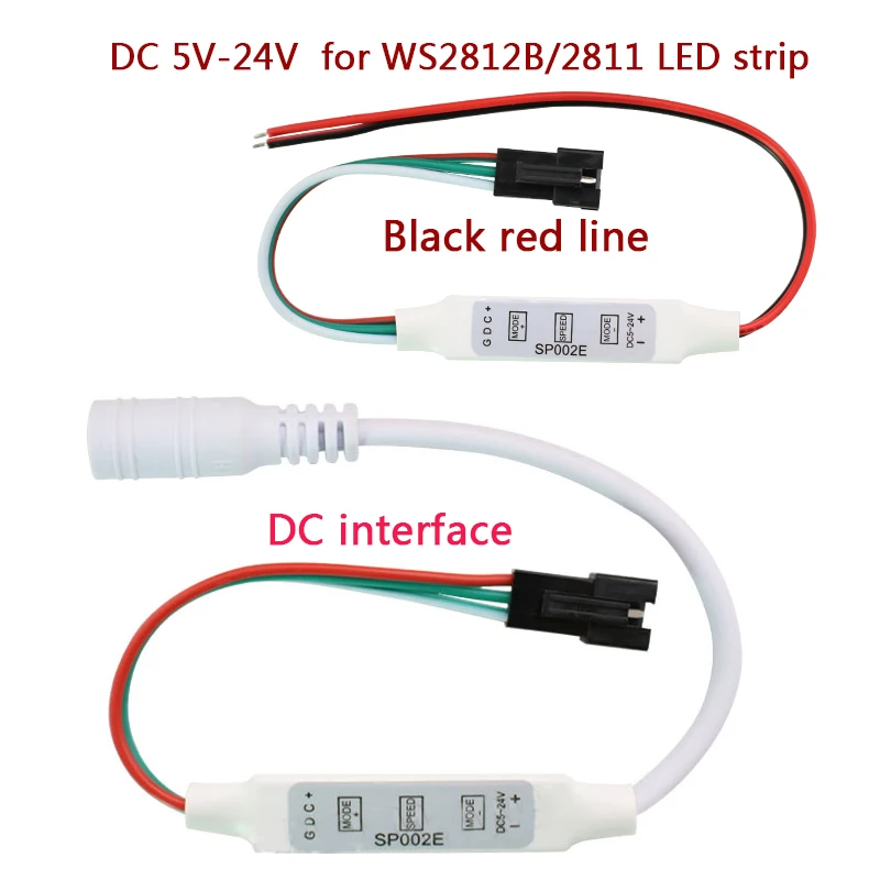 Миниатюрный светодиодный RGB контроллер 3 кнопочный радиочастотный 14key 21key для WS2811