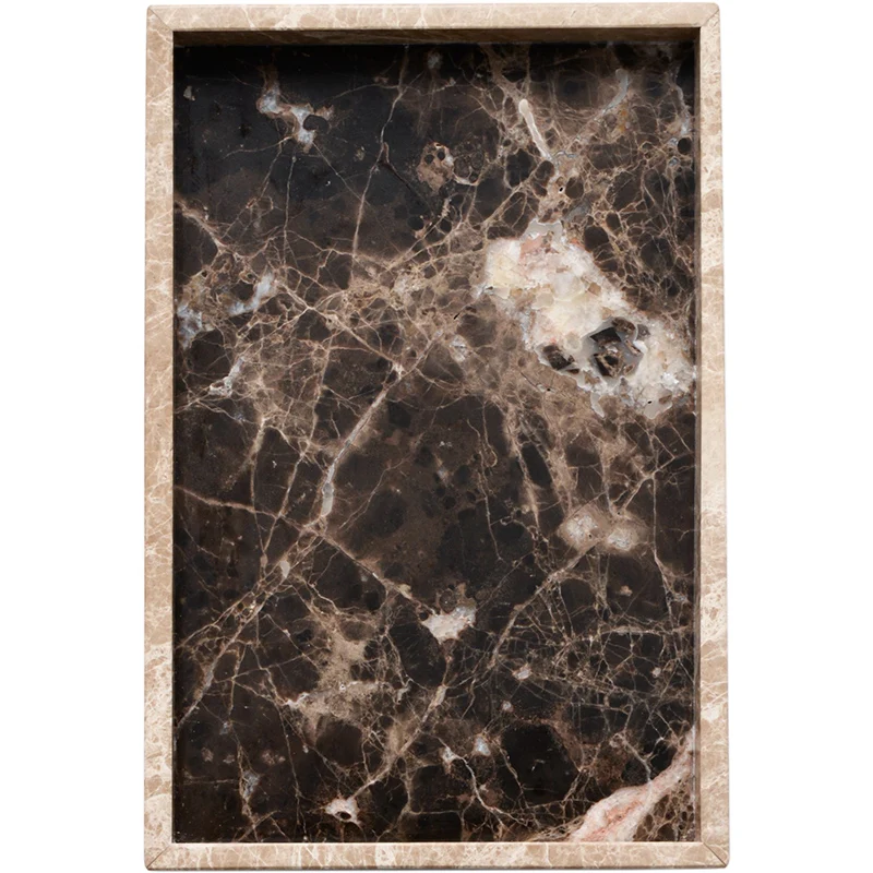 Тарелка для чая из натурального мрамора поддон кофейных украшений в европейском