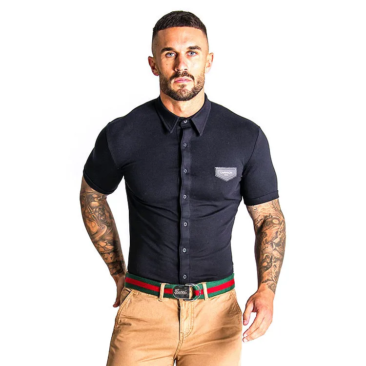 Модная новинка Мужская футболка для фитнеса бодибилдинг тренировка хлопок