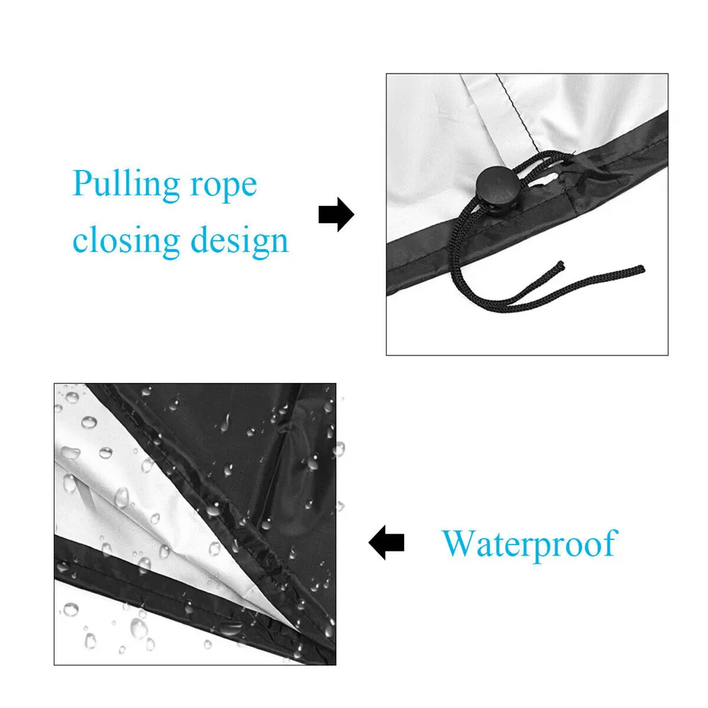 

Waterproof Lawn Mower Cover Heavy Duty Push Mower Large Size for Universal Fit