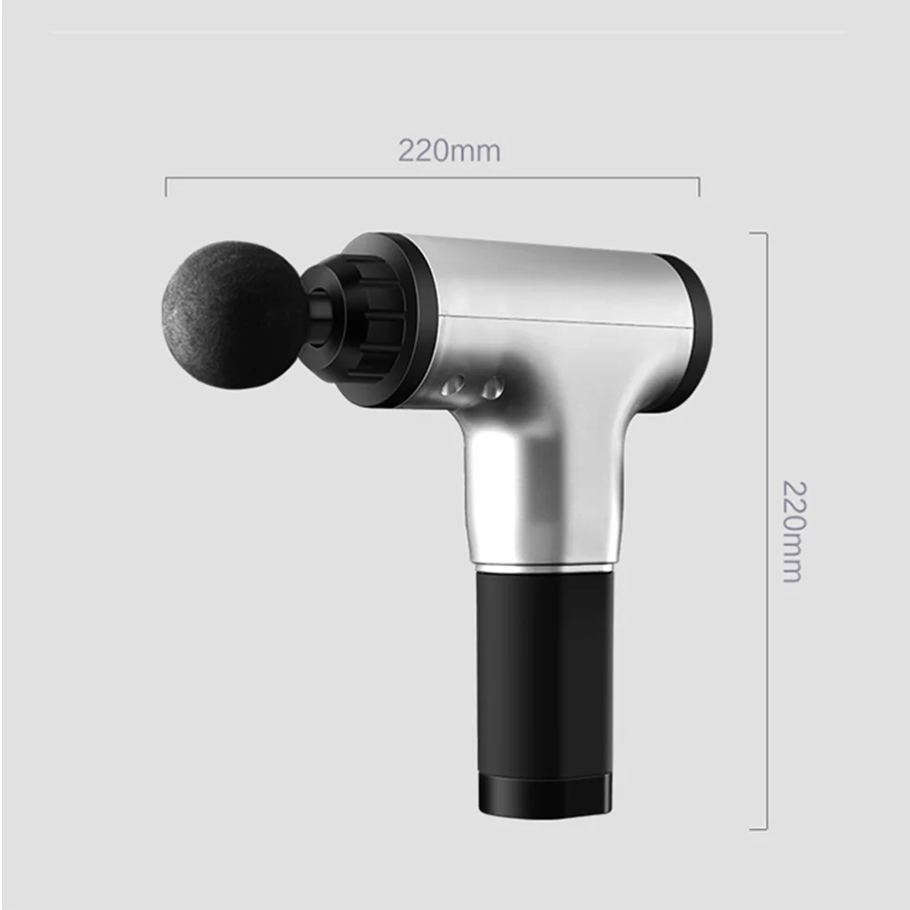 

Rechargeable Fascia Massager Muscle Relaxation Massager Fitness Equipment with Original AU Plug Silver