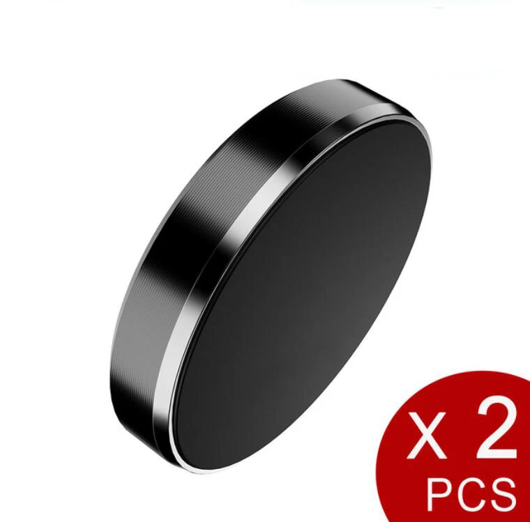 Black 2PCS Магнитный держатель мобильного телефона приборной панели автомобиля мобильный кронштейн крепление сотового телефона держатель Универсальный Магнит стены стикеры для iPhone - Цвет: Black 2PCS
