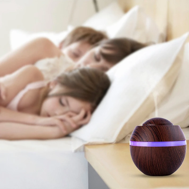 

2x 500Ml USB Air Aroma Humidifier Ultrasonic Led 7 Color Changing Essential Oil Diffuser Mini Humidifier Car Office Living Room