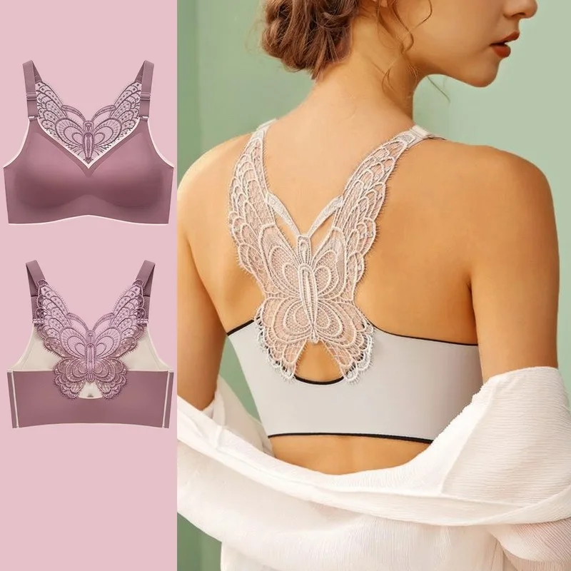Sexy Seamless Bra Hollow Butterfly Beauty Back Sport Bras Women Gym Fitness Crop Tops Cardio Training Ladies Running Active Bra Sexy Seamless Bra Hollow Butterfly Beauty Back Sport Bras Women Gym Fitness Crop Tops Cardio Training Ladies Running Active Bra