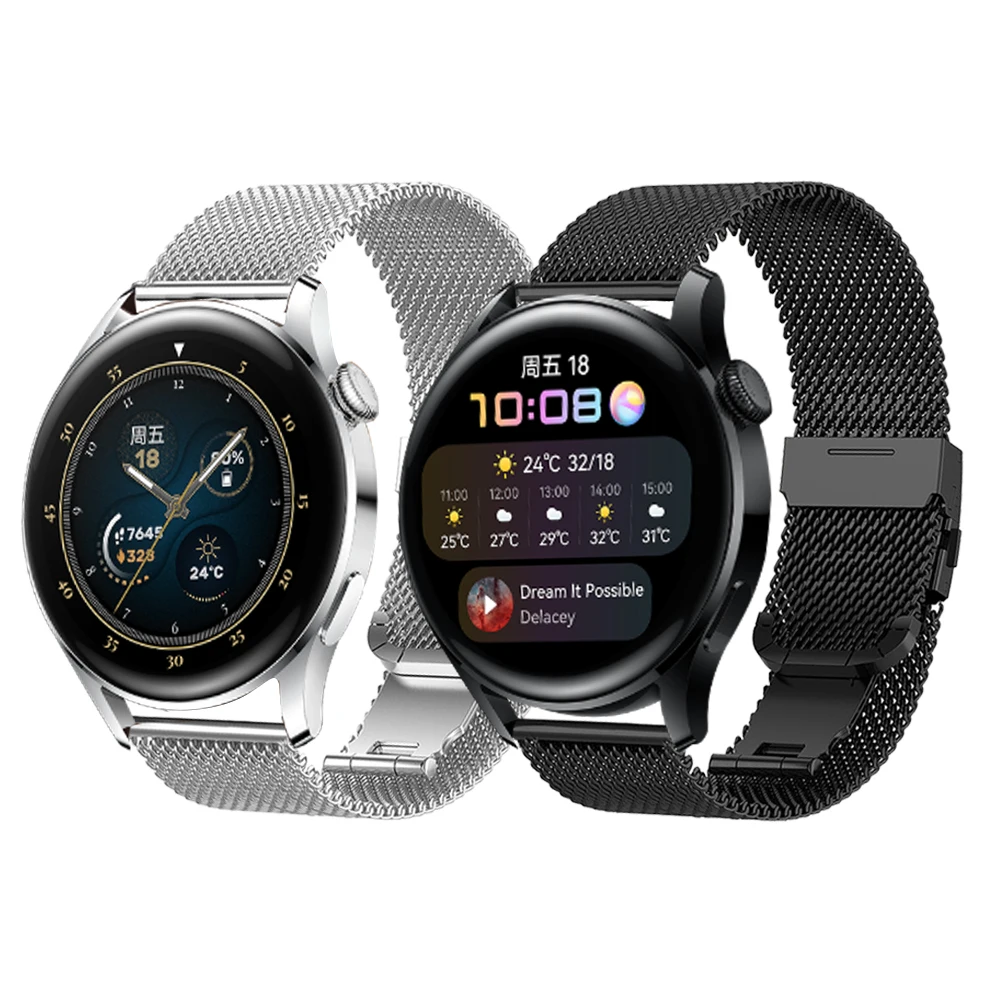 

Metal mesh belt Milanese Strap For Huawei Watch 3 band for Huawei Watch3 GT 2e GT2 46mm Pro Bracelet Replace Watchbands