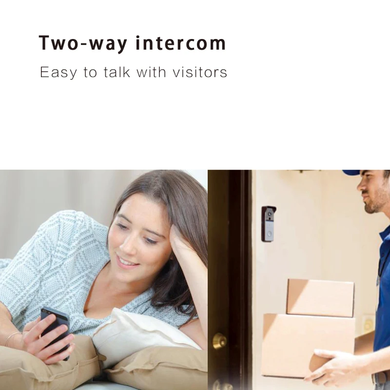 

Tuya WiFi 1080P Camera Video Doorbell Device Smart Home Security System IR Night Vision Visual Intercom IPX4 Waterproof Doorbell