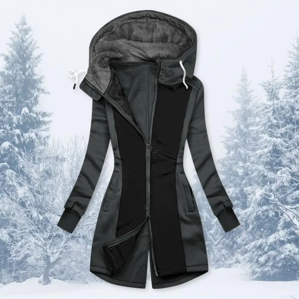 

Great Winter Jacket Casual Lady Jacket Skin-friendly Patchwork Fit Women Coat