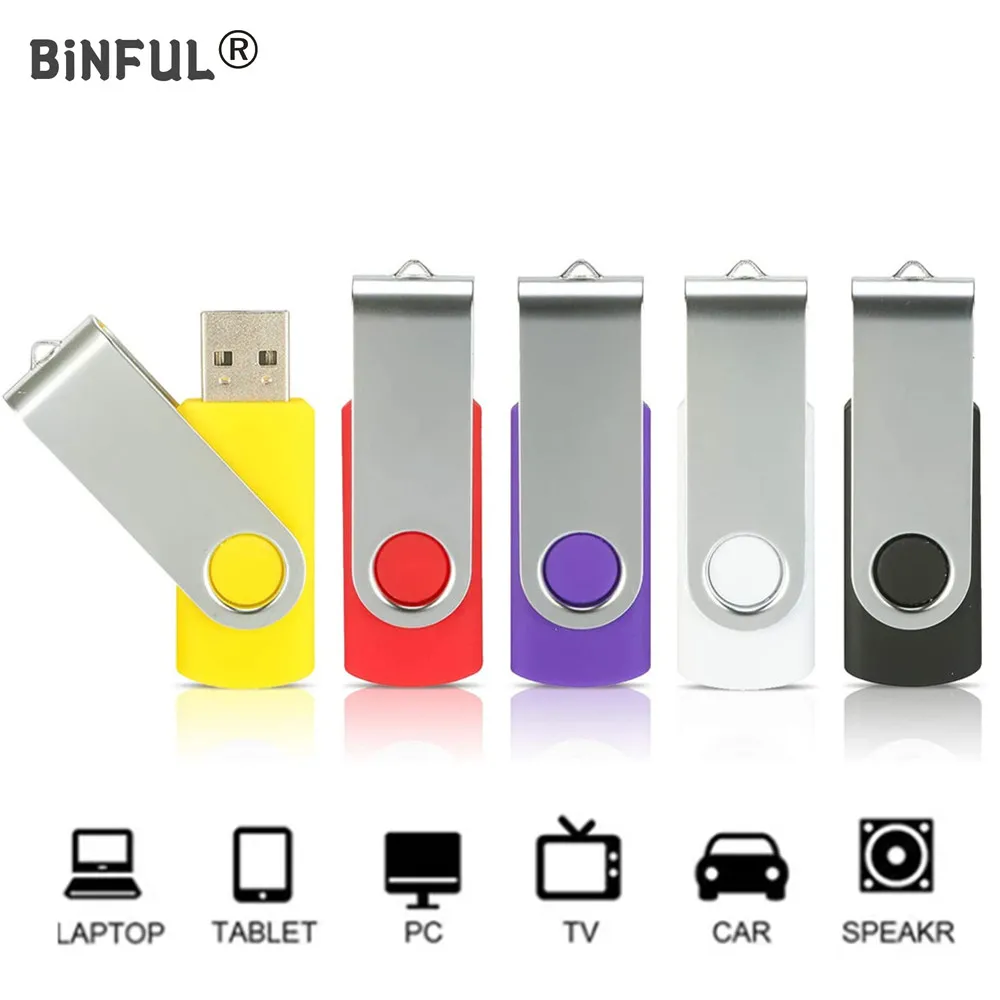 Высокоскоростной флеш-накопитель Usb BiNFUL вращающийся на горячая Распродажа ° micro 2