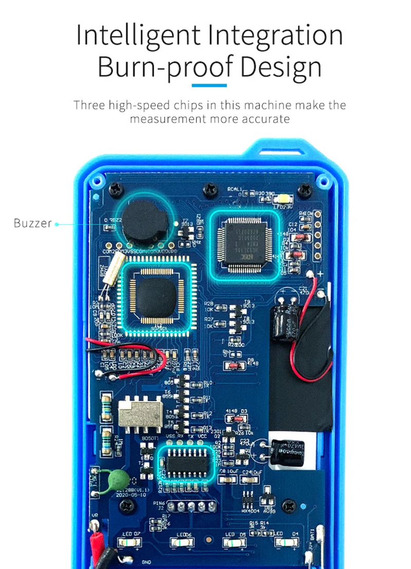 

DT-20N Digital Touch Multimeter with Ohm Volt Amp and Diode Voltage Tester Meter (Dual Fused for Anti-Burn) SUNSHINE