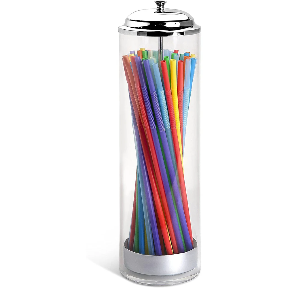 straw dispenser holders clear durable plastic straws dispenser holders containers retro vintage paper tables bar kitchen free global shipping