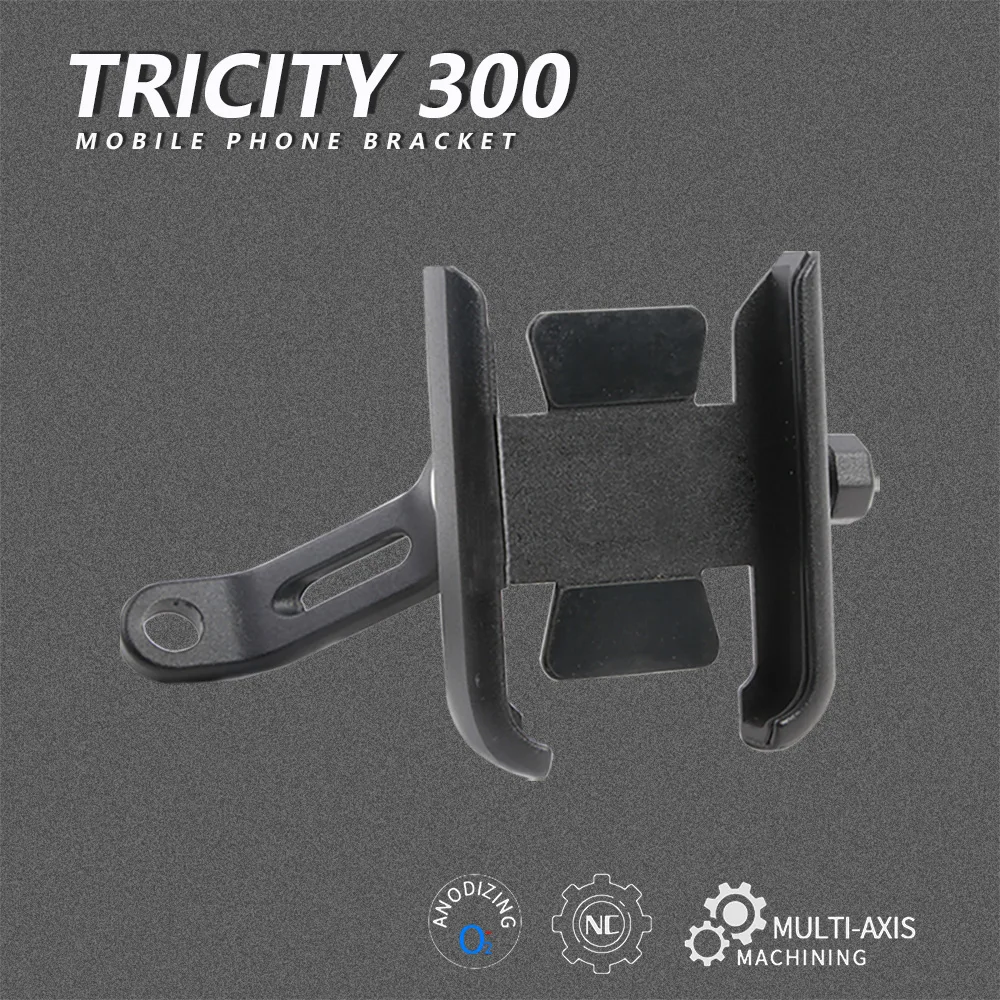 

For YAMAHA TRICITY 300/125/155 NMAX XMAX 250/400/Tech Max 2014-2021 Aluminum Motorcycle Mobile Phone Bracket Stand Holder