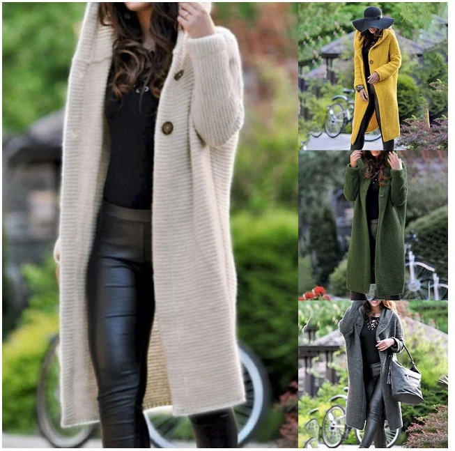 Женский Длинный свитер с драпировкой спереди легкий драпировочный кардиган