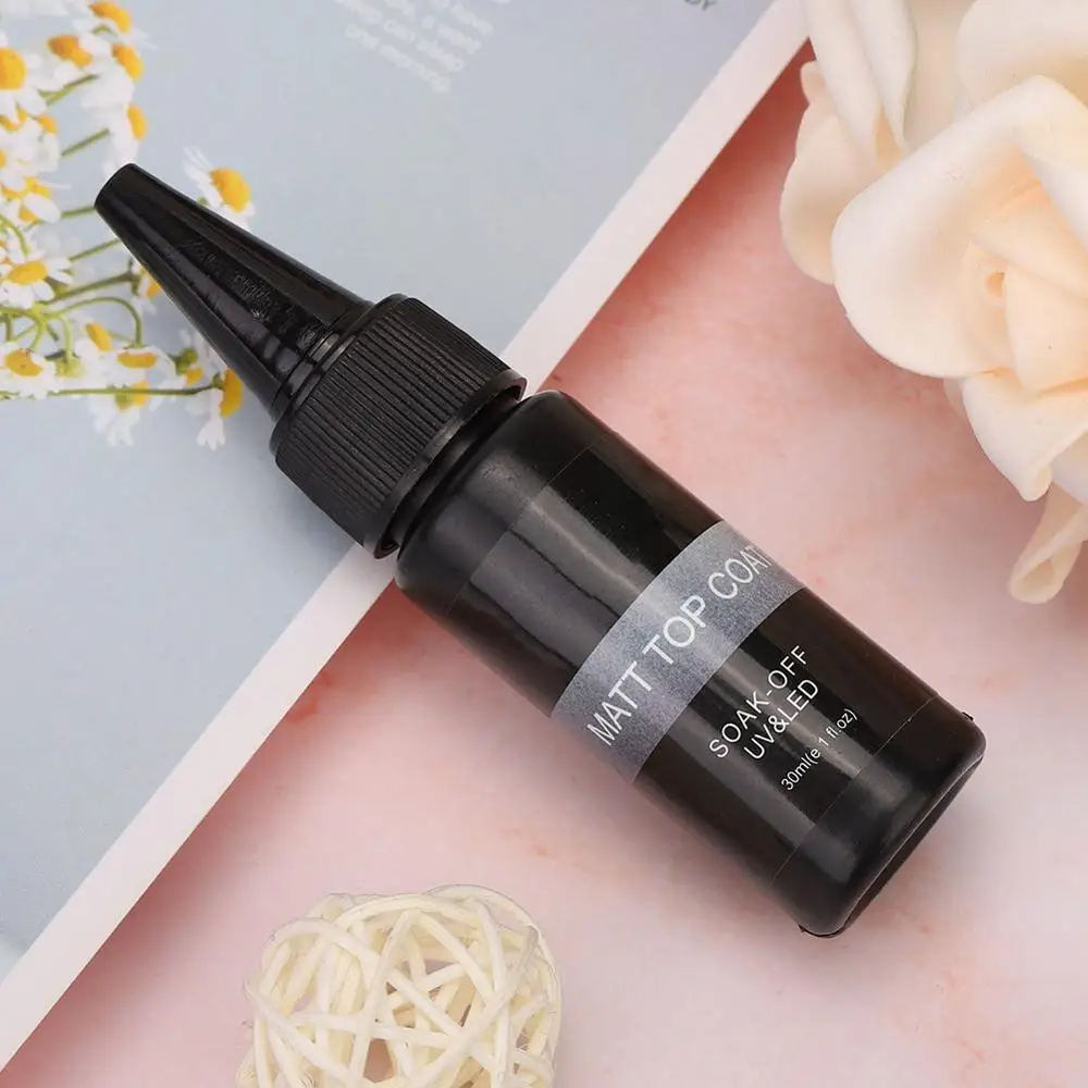 30ml прозрачный матовый верхний слой стойкий гель для ногтей ногти с uv-фильтром