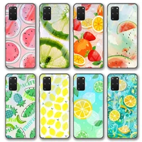 watermelon glass case for samsung galaxy s21 a51 s20 a50 a71 a70 a12 s10 s9 s8 a21s s10e a20 a30 note 20 10 9 8 lite plus ultra