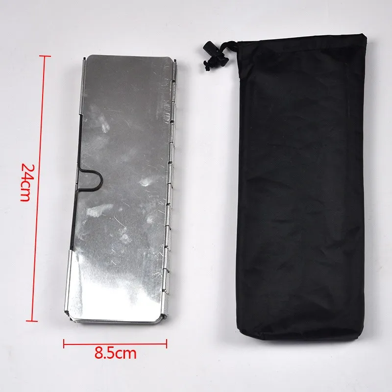 8 тарелок складной лобовое стекло Открытый Кемпинг плита газовая для барбекю