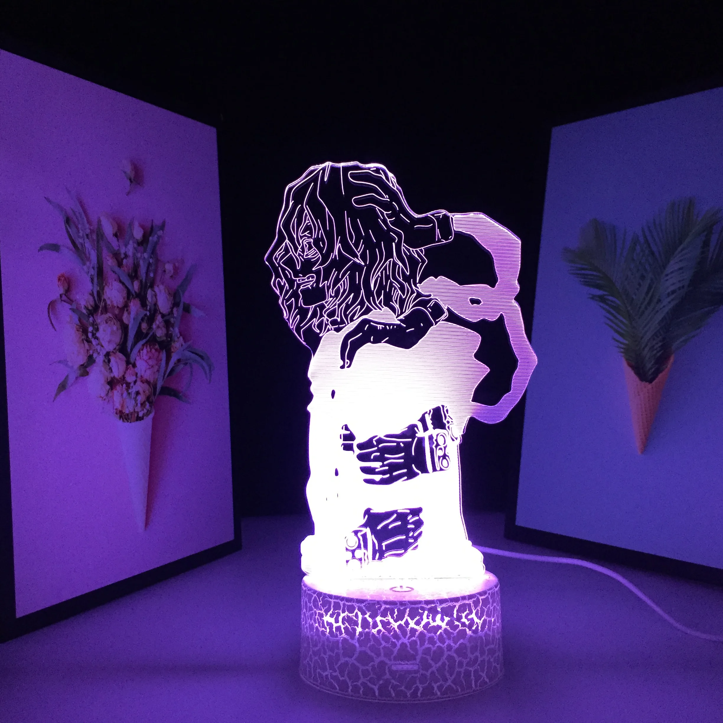 

Фигурные украшения, акриловая панель, светодиодсветодиодный лампа 3D, периферийные устройства для анимации, визуальная иллюзия, белый, потр...