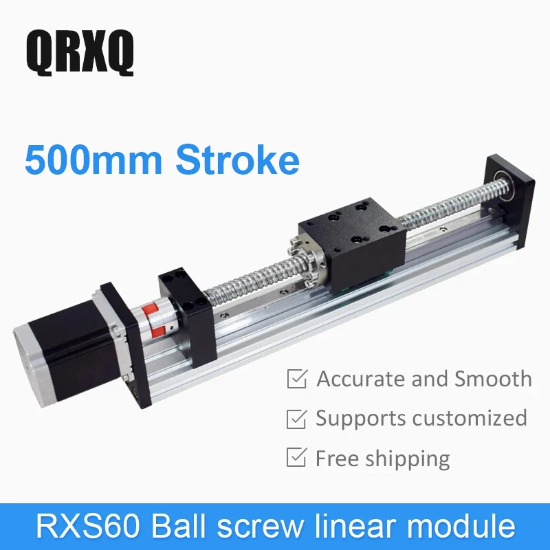 Резьбовой стержень линейная направляющая ход 500 мм ЧПУ шариковый винт Линейный